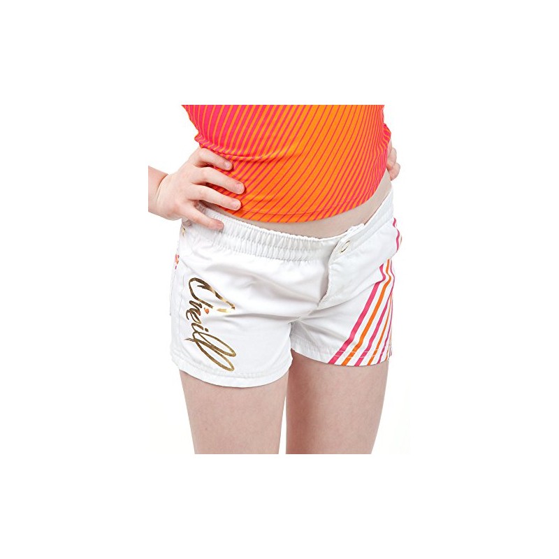 O'Neill Girl's 7-14 Good Day Boardshort, White, S US