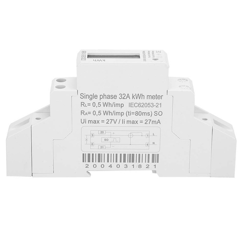 WattHour Meter Smart Miniature SinglePhase Electricity LCD Display DDS5188