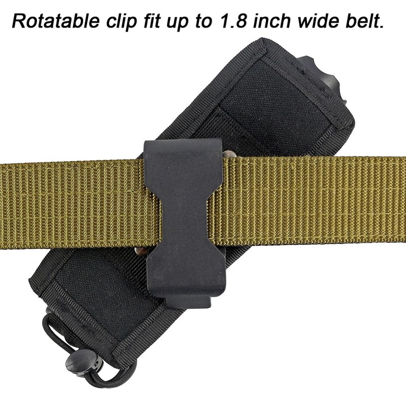 Depring Rotatable Flashlight Holster for Tactical Torch Adjustable Tool Flashlight