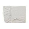 Essix Home Collection Fitted Sheet, Percale 80 Thread Count, Meringue,