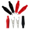 Unlorspy 20Pcs Alligator Clips with Red/Black Soft Insulated Boots Covered