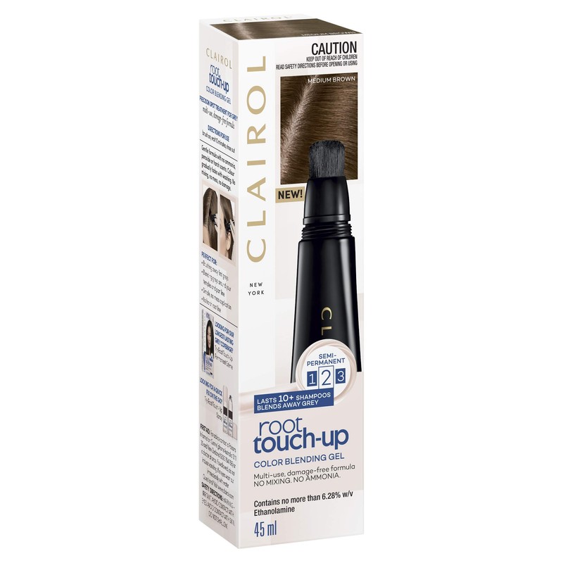 Clairol Root Touch-Up Colour Blending Gel, 5 Medium Brown, Blends