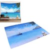 Decorative Tapestry Beach Sea Scenery Pattern Polyester Fiber Hanging Carpet
