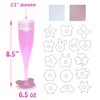 Homy Feel Pink Glitter Plastic Pink Wine Glasses 30 Pack,