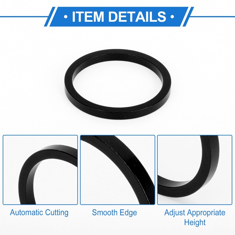 VekAuto Bicycle Headset Spacer, 3 mm MTB Bicycle Headset Stem