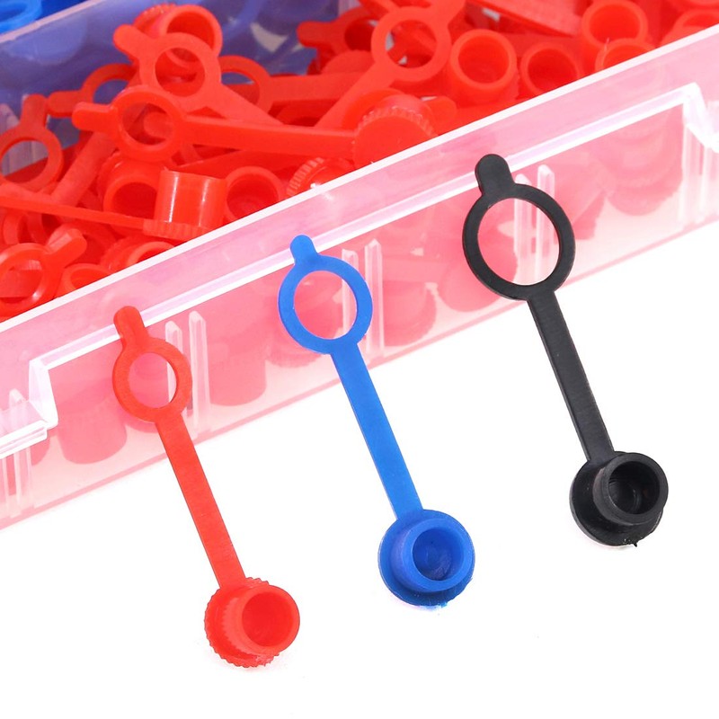 Swpeet 300Pcs Plastic Grease Fitting Cap Assortment, Grease Zerk Fitting