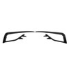 Pair Front Fog Light Lamp Eyebrow Trim Glossy Black for