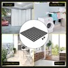 4" Matte Black Shower Drain Cover - Square Floor Drain
