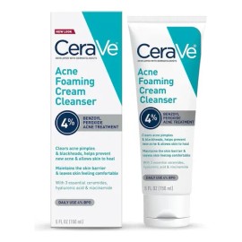 Cerave Limpiador Espumoso Antiacné 4% Peróxido Benzoyl
