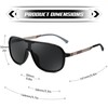 FEISEDY Polarized Sunglasses For Men Women Ultra Lightweight Metal Frame