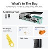 VCELINK RJ45 Crimp Tool Kit 53-in-1 for CAT7/CAT6A/CAT6/CAT5E/CAT5 Connectors, Includes