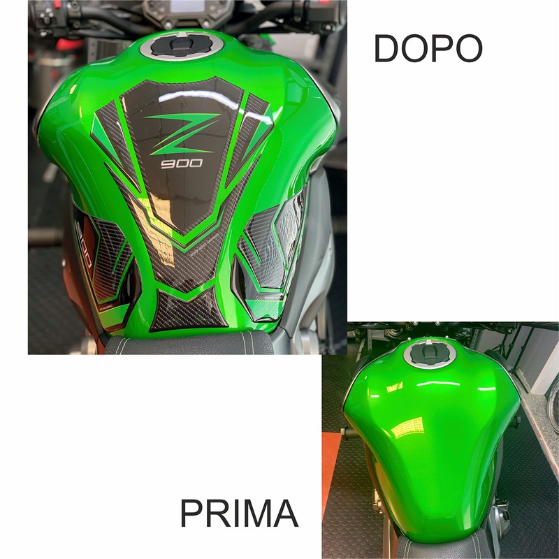 BLACK DOVES GRAPHICS Resin Sticker Compatible with Kawasaki Z900 Z