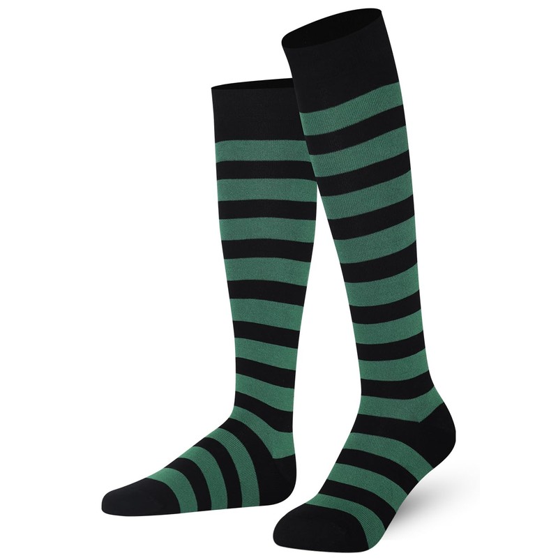 Mysocks® unisex knee high long striped socks with extra fine