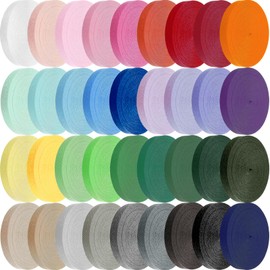 Wonninek 1cm Cotton Twill Herringbone Webbing, 36Colors