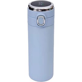 Termo Inteligente, Botella Deportiva de Acero Inoxidable, Aislamiento al Vacío, LED Display con Mostrador de Temperatura, 400 Ml, Doble Pared,