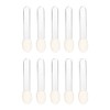 10 Pcs Transparent Eyeshadow Applicator Eyeshadow Brush Makeup Tools, Sponge