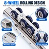Sliding Door Roller for Wooden Door Track Systems – 4-Wheel