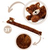 The Magic Toy Shop Brown Cat Novelty Draught Excluder Cushion
