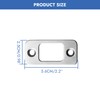 2-1/4 Inch Deadbolt Strike Plate 2 Sets Stainless Steel Door
