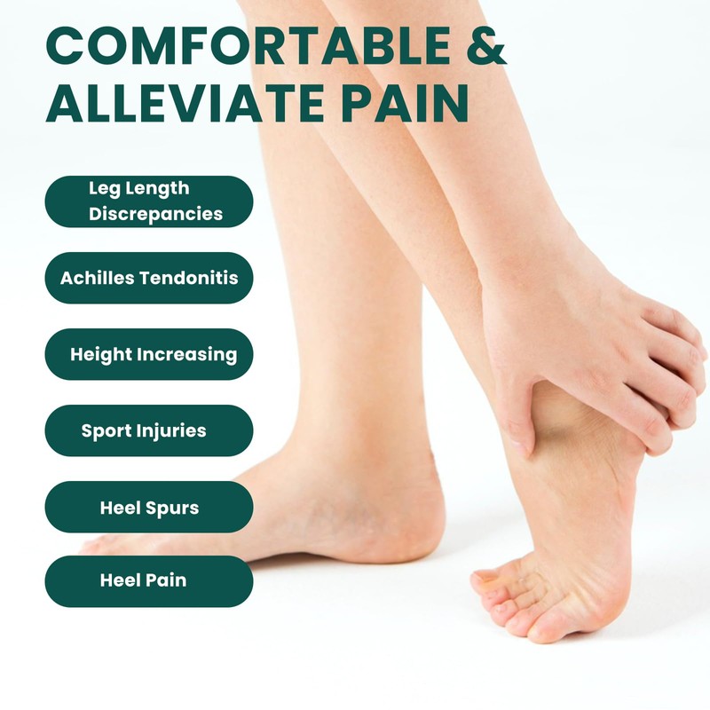 Heel Lifts for Leg Length Discrepancy- Pack of 1 Bukihome
