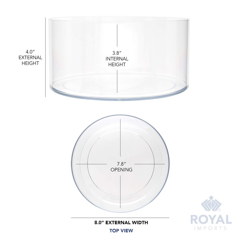 Royal Imports Flower Vase Acrylic Cylinder - Decorative Centerpiece for