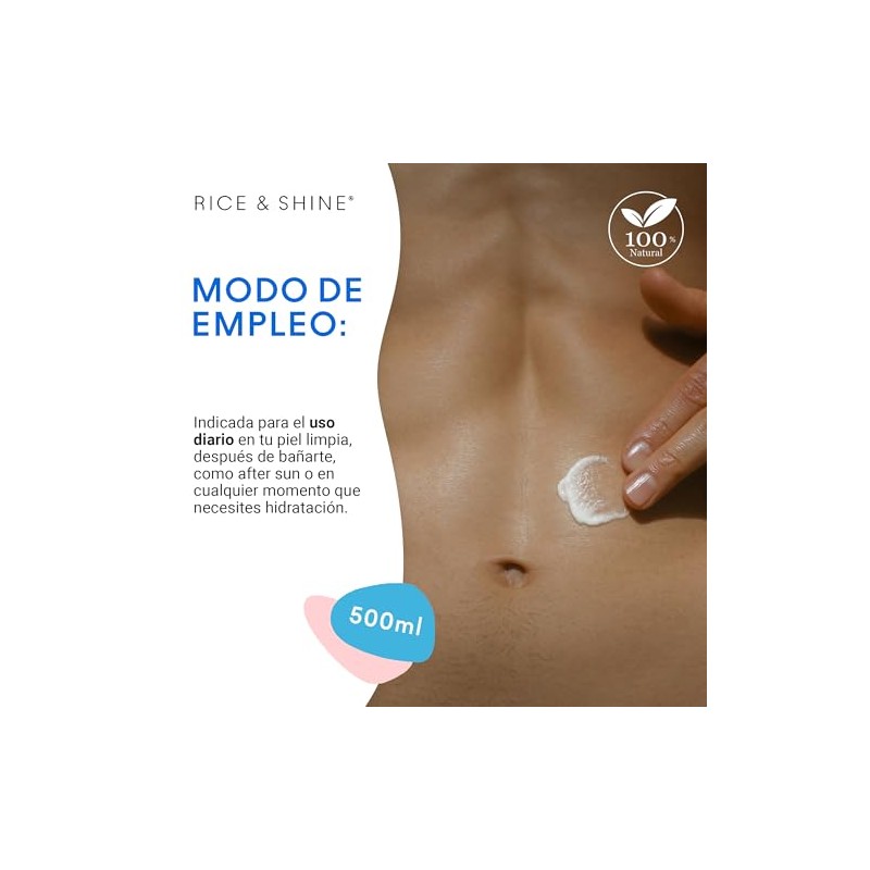 Rice Shine Crema Hidratante Corporal Aceite Germen Arroz Skin Care