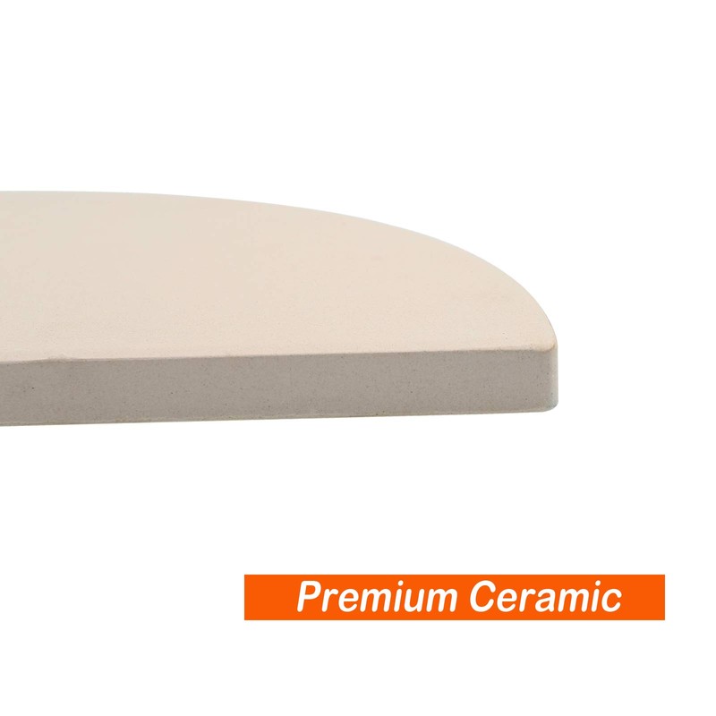 BBQ Future Ceramic Heat Deflector Plates for Kamado Joe Classic