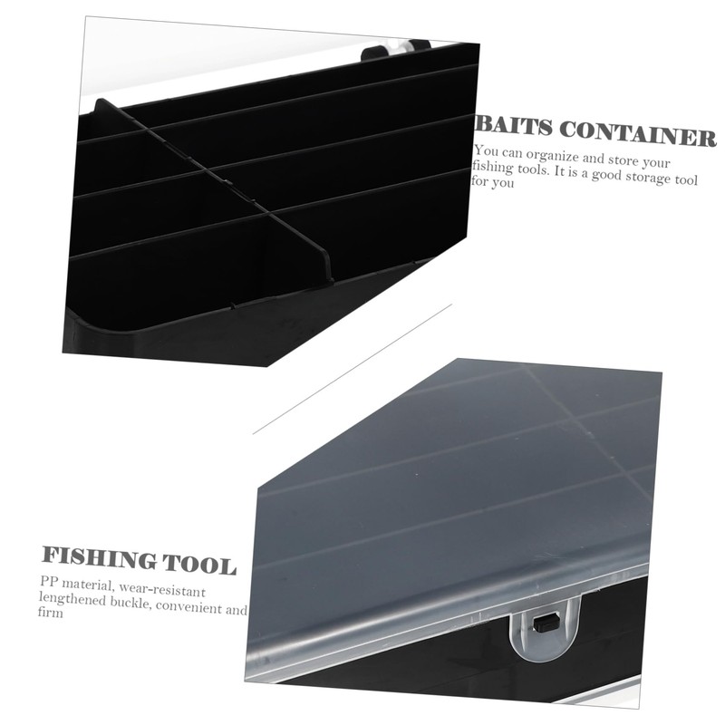 Totority 3pcs Fishing Tool Box with Compartments Portable Storage Case