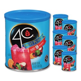 4C Powdered Drink Mix Canisters, Family Sized Bin, Thirst Quenching Flavors, 9 Quarts (Fruit Punch)