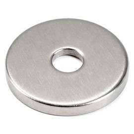 PRIOstahl Scheiben für Holzverbinder Unterlegscheiben starke, runde Ausführung - 1 Stück Größe: 58x6mm für M12 - DIN 1052 Beilagscheiben Holzverbindungen Verstärkungsscheibe Rostfrei aus Edelstahl V2A