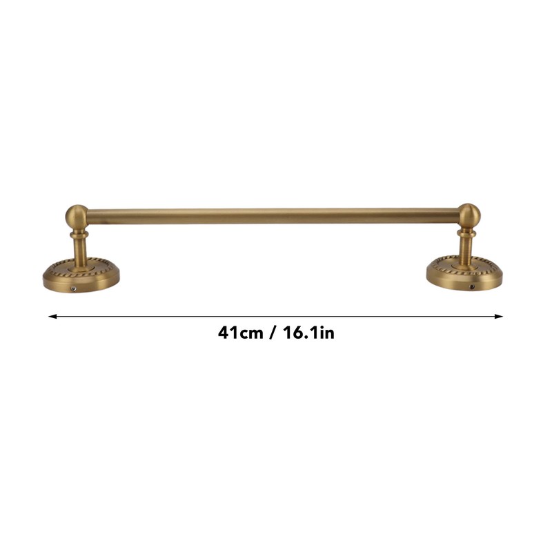 All Copper Bathroom Towel Bar European Style Wall Mounted Towel