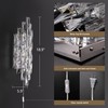 Kaiyuan Modern Plug in Wall Sconce Crystal Wall Sconces Indoor