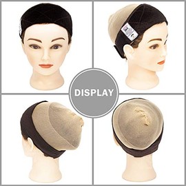 GEX - Peluca ajustable con agarre para peluca, cómoda diadema de terciopelo flexible, cómoda, antideslizante, ajustable, con sujeción extra para mujer