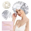 WELROG Silk Bonnet Sleep Cap for Women 100% Mulberry Silk