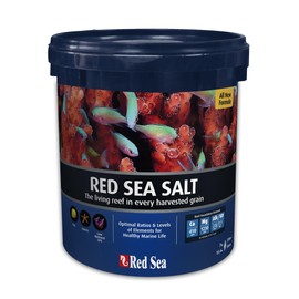 Red Sea Reef Salt Mix Small Bucket | Makes 55 Gallons Complete Marine Saltwater Aquarium Advanced Formula Optimal Coral Health & Stability