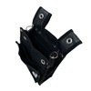 SK11 Canvas Tobi Waist Bag, 2-Tier BS, Black, TSH-2DBS-BK Thin,
