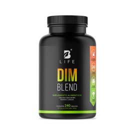 DIM (Diindolilmetano) 240 cápsulas 700 mg por cápsula. Adicionado con Vitamina C y Brócoli. Ingredientes Naturales. DIM Blend B Life