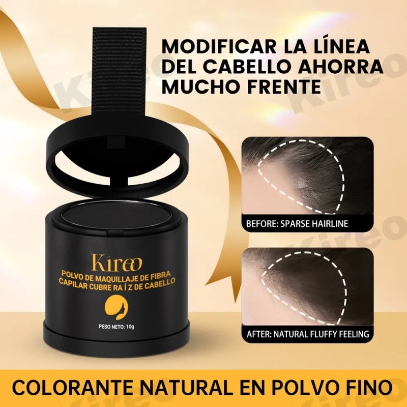 Kireo 2pcs Polvo De Maquillaje De Fibra Capilar Cubre Raz
