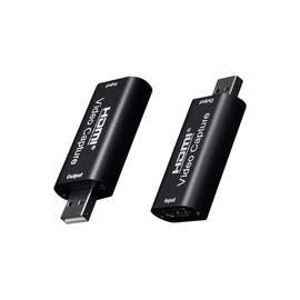 Ultra Small USB 2.0 Compatible, 1080p HDMI Capture Card, Video Capture Board, For Game Live Streaming, Screen Sharing, Recording, Live Conferences, UVC (USB Video Class) Standard, No Power Supply Required, Easy to Carry