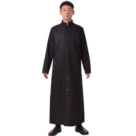 BLESSUME Roman Cassock Robe Liturgical Vestments Black
