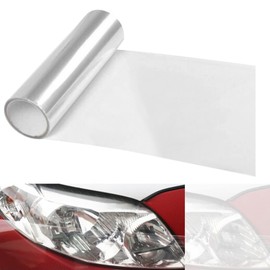 Headlight Film, Eyeline Film, Yellow/Black/Transparent, 11.8 x 47.2 inches (30 x 120 cm), Car Sticker, Vinyl Seal, Clear, Seal Type, Protective Film for Tail, UV Protection, Easy Installation, Fog Light, Tail Lamp, Applicable (Transparent)