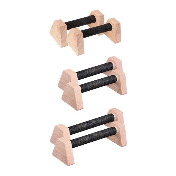 Venbytech for 2X Push up Bars Stands Handstand Training Wood