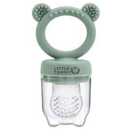 Premium Baby Fruit Feeder Teething Toy and Baby Weaning Set | Safe & Fun Baby Essentials for Soothing Teething Pain | Ideal Baby Teether for Healthy Weaning and Soothers (Sage Green) From Little Tommy