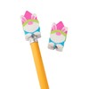 Spring Bunny Gnome Pencil Top Erasers - 24 Pieces