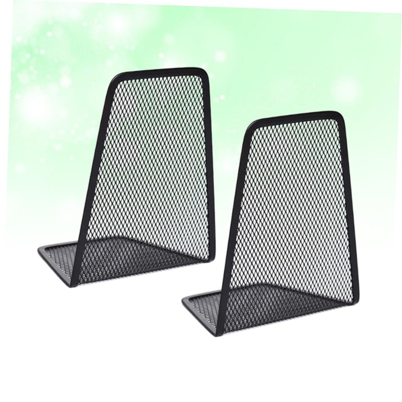 Operitacx Pack of 4 Iron Metal Frame Bookcase Book Folder
