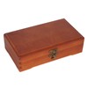 Wooden Sketching Pencil Box Antique Solid Wood Square Children Stationery