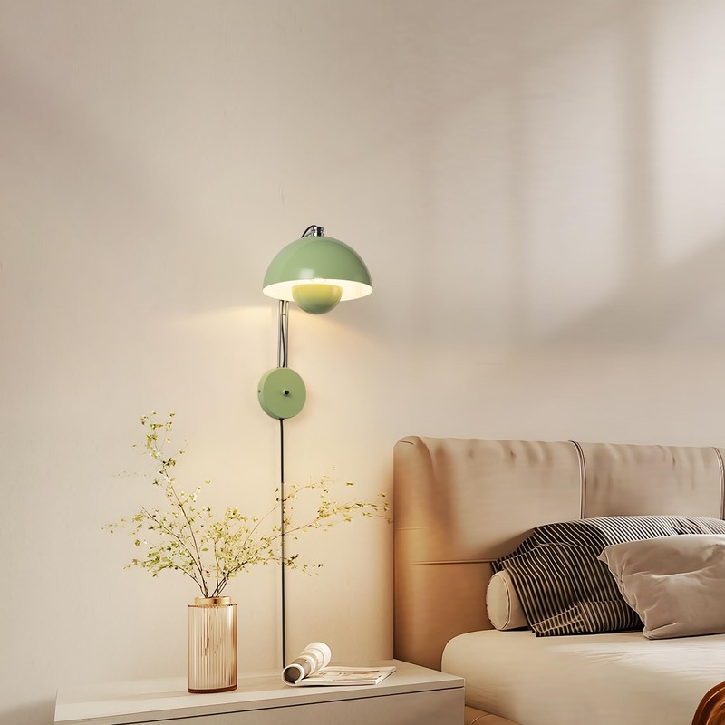 COSYLUX Modern Sleek Plug in Wall Sconce, Hardwired & Corded