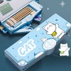 Aisi Student Multifunction Pen Pencil Case with 2 Compartments Cute