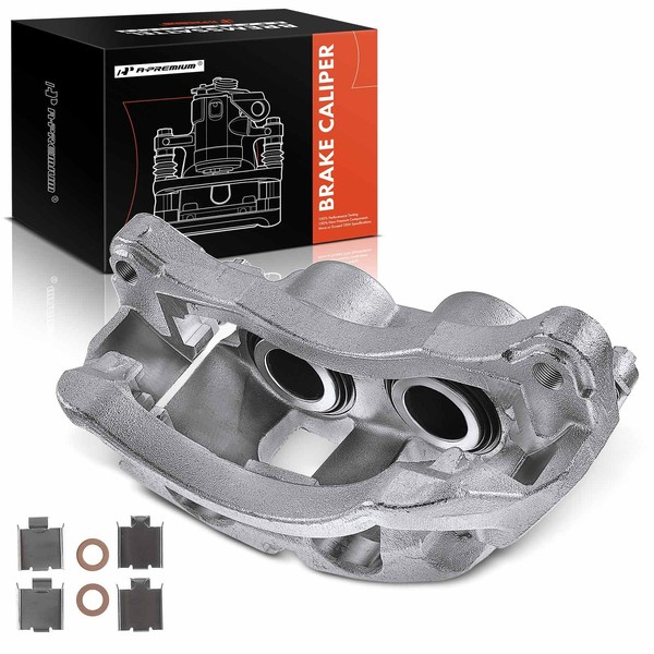 A-Premium Disc Brake Caliper Assembly with Bracket Compatible with Select