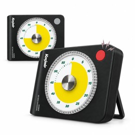 60-Minute Visual Timer, Magnetic Countdown Time Timers, Black